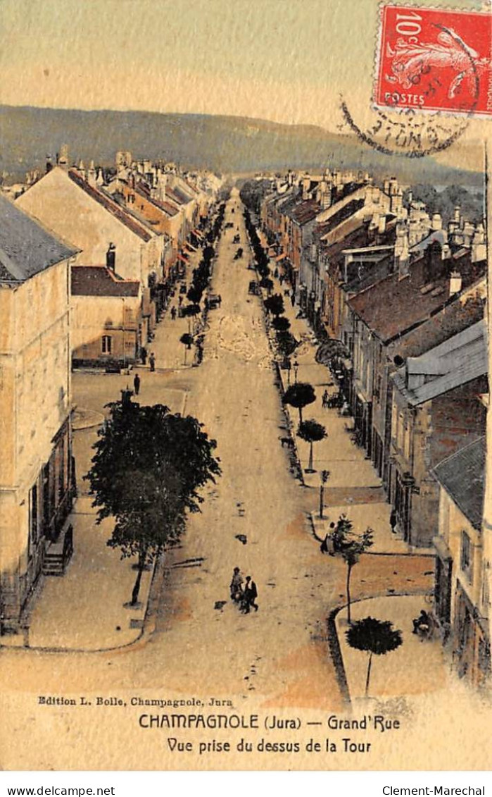 CHAMPAGNOLE - Grand Rue - Vue Prise Du Dessus De La Tour - Très Bon état - Champagnole