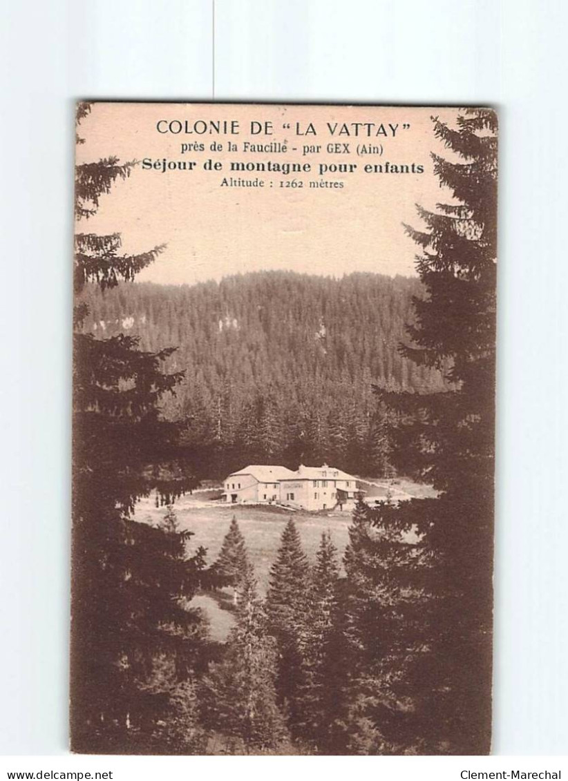 Colonie De ""La Vattay"", Près De La Faucille Par Vex, Séjour De Montagne Pour Enfant - Très Bon état - Gex