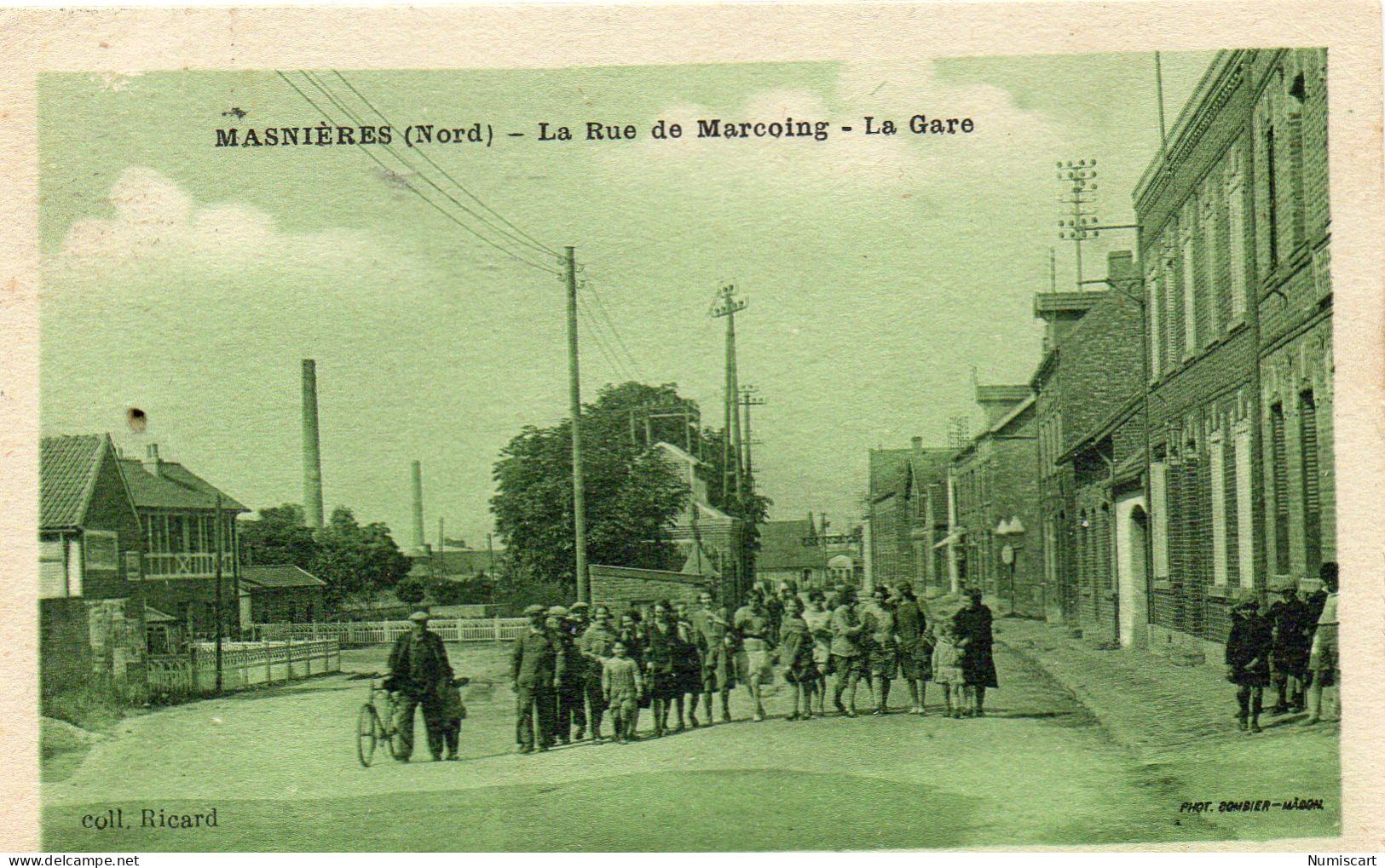 Masnières Animée Rue De Marcoing La Gare - Andere & Zonder Classificatie