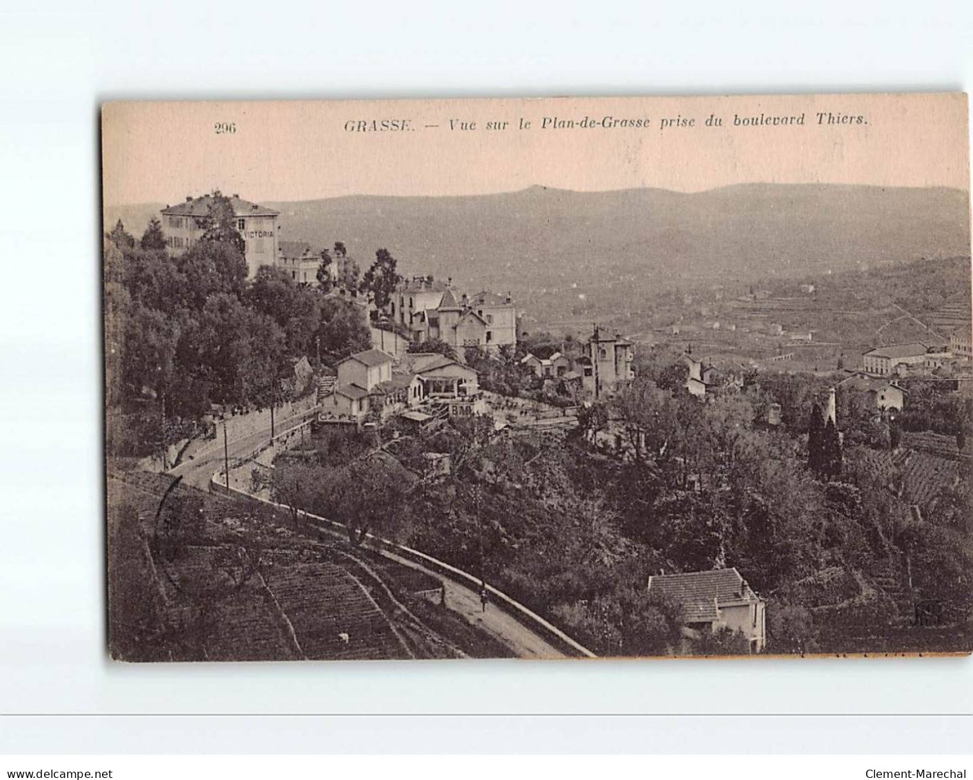 GRASSE : Vue Sur Le Plan De Grasse, Prise Du Boulevard Thiers - Très Bon état - Grasse