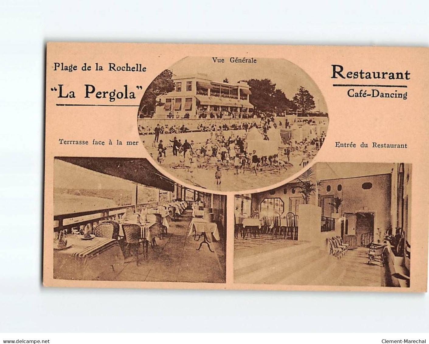 LA ROCHELLE : La Plage, Restaurant ""La Pergola"" - Très Bon état - La Rochelle