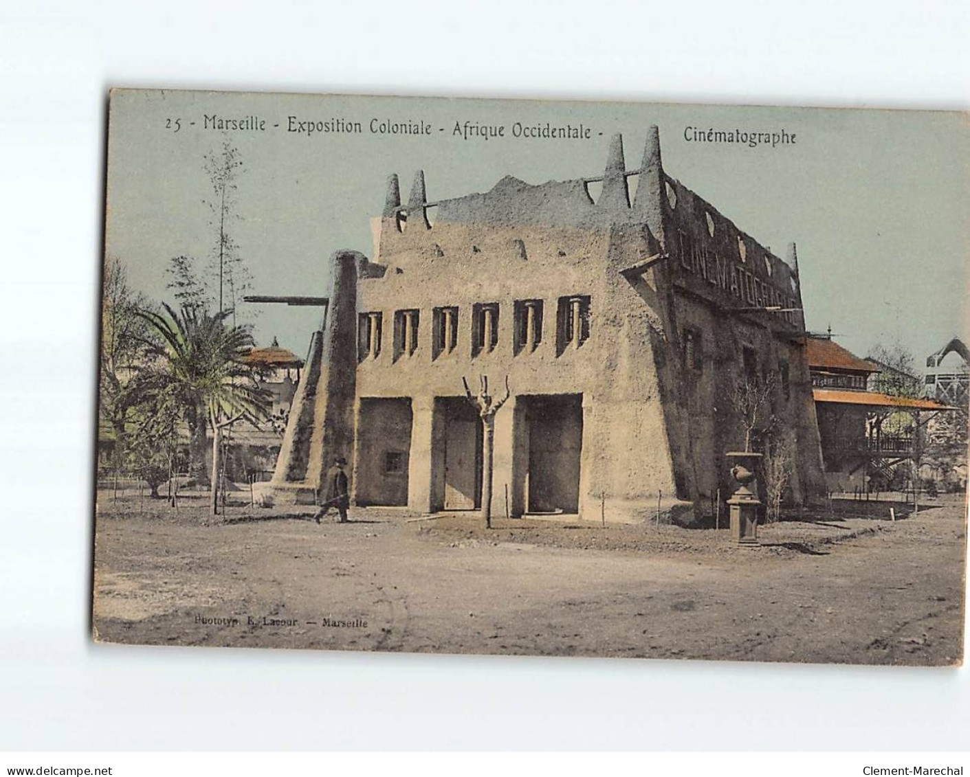 MARSEILLE : Exposition Coloniale, Afrique Occidentale, Cinématographe - Très Bon état - Expositions Coloniales 1906 - 1922