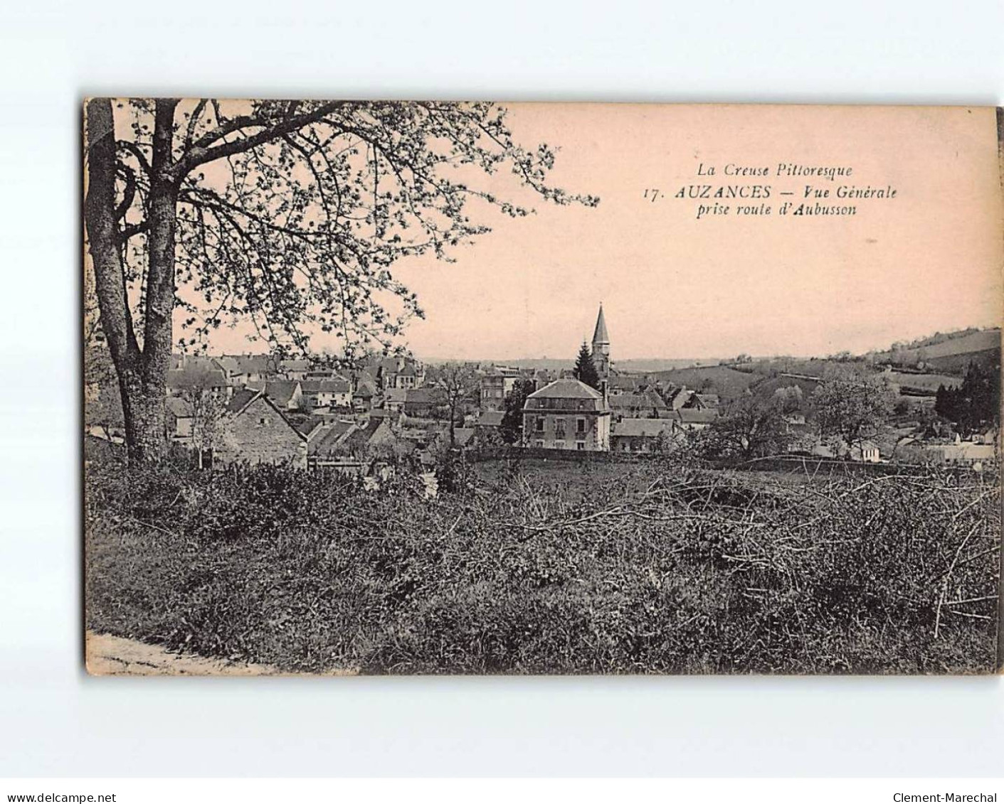 AUZANCES : Vue Générale Prise Route D'Aubusson - Très Bon état - Auzances