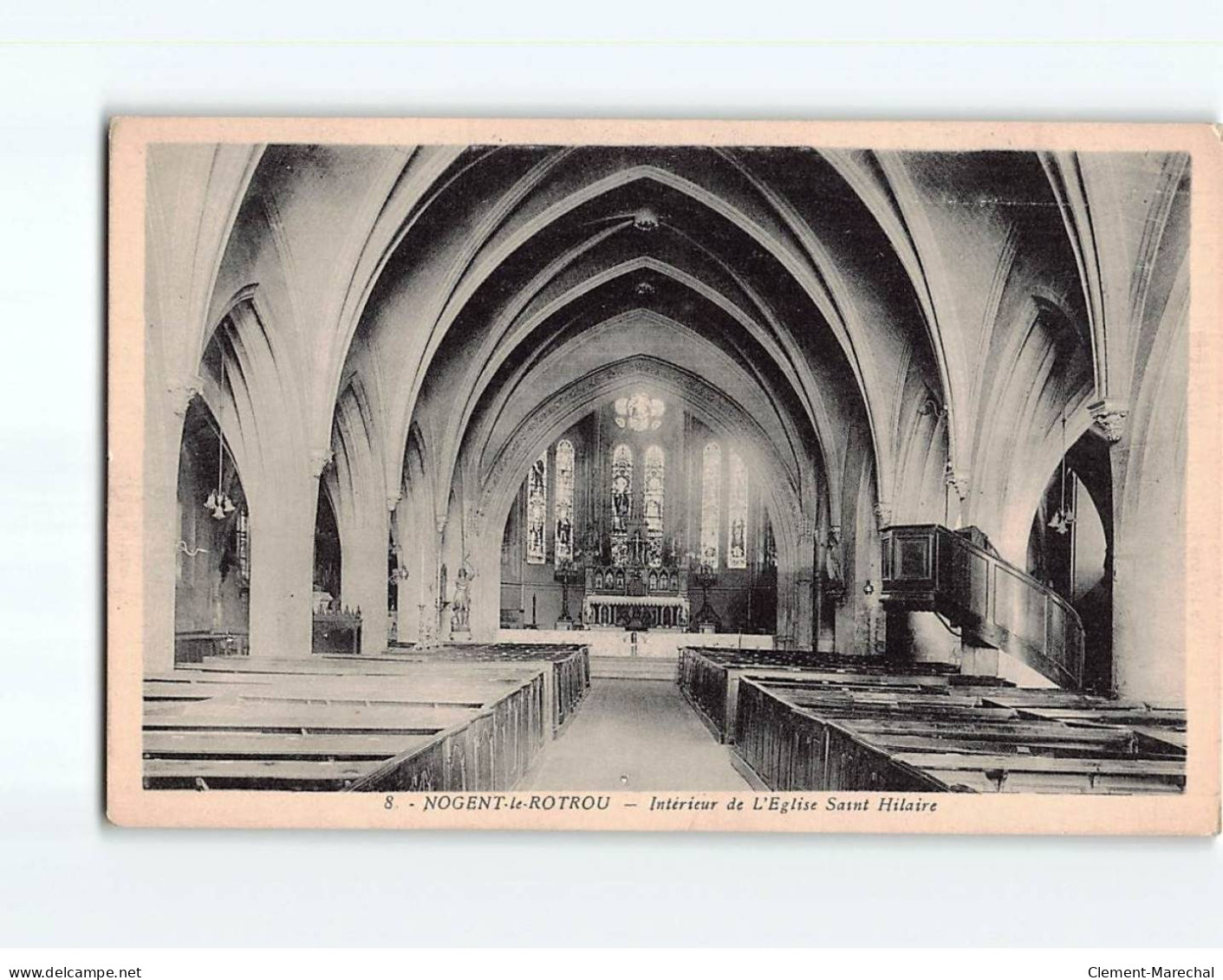 NOGENT LE ROTROU : Intérieur De L'Eglise Saint-Hilaire - Très Bon état - Nogent Le Rotrou