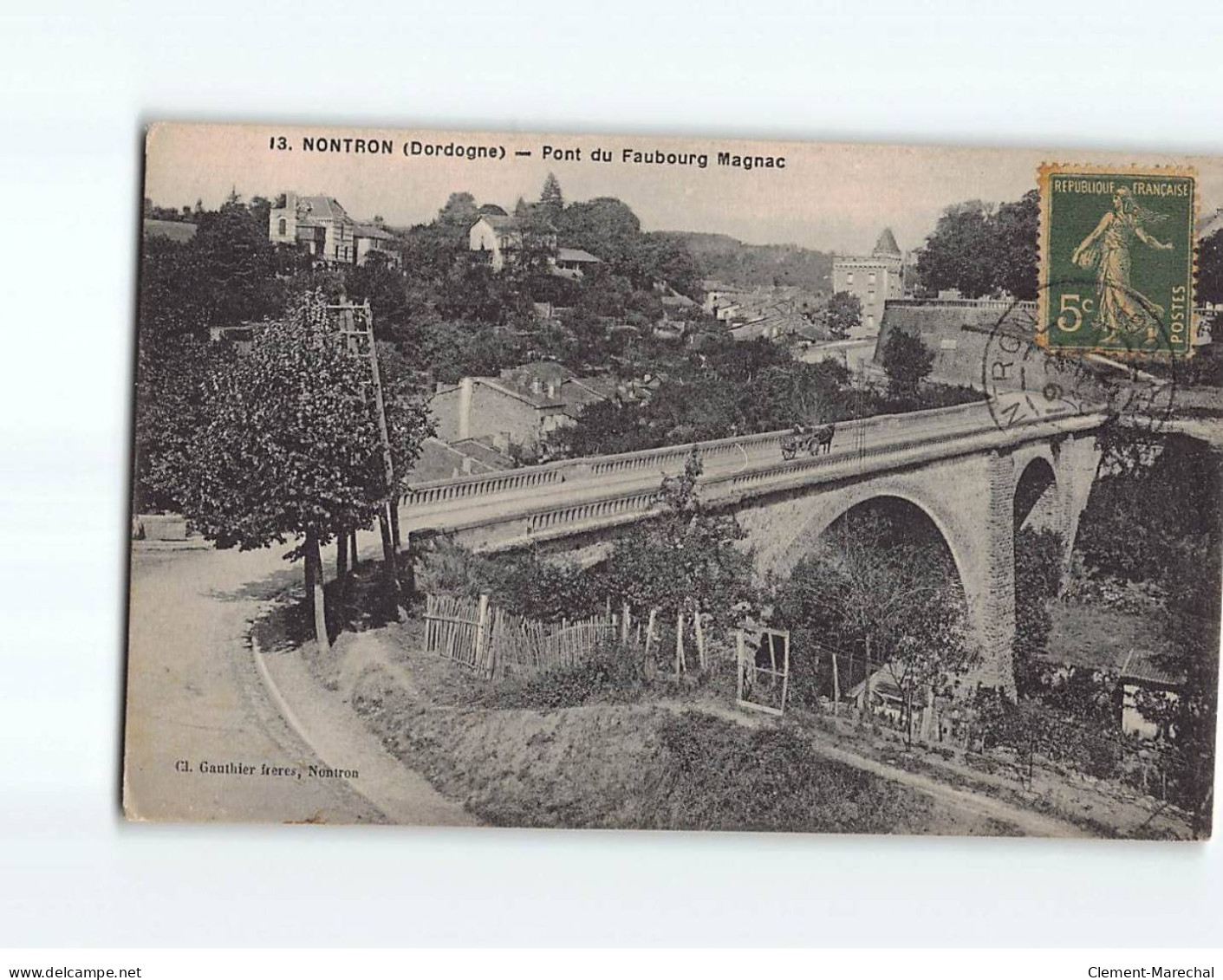 NONTRON : Pont Du Faubourg Magnac - état - Nontron