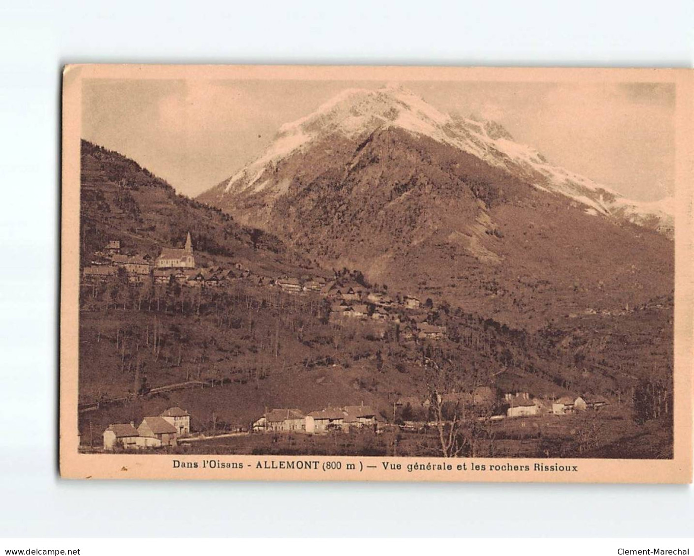 ALLEMONT : Vue Générale Et Les Rochers Rissioux - Très Bon état - Allemont