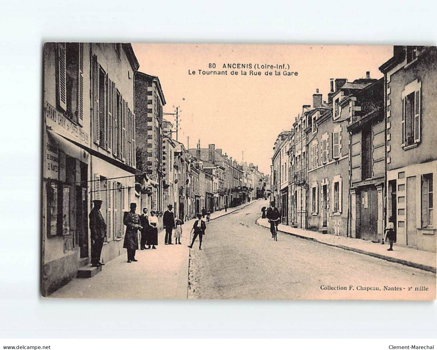 ANCENIS : Le Tournant De La Rue De La Gare - Très Bon état - Ancenis