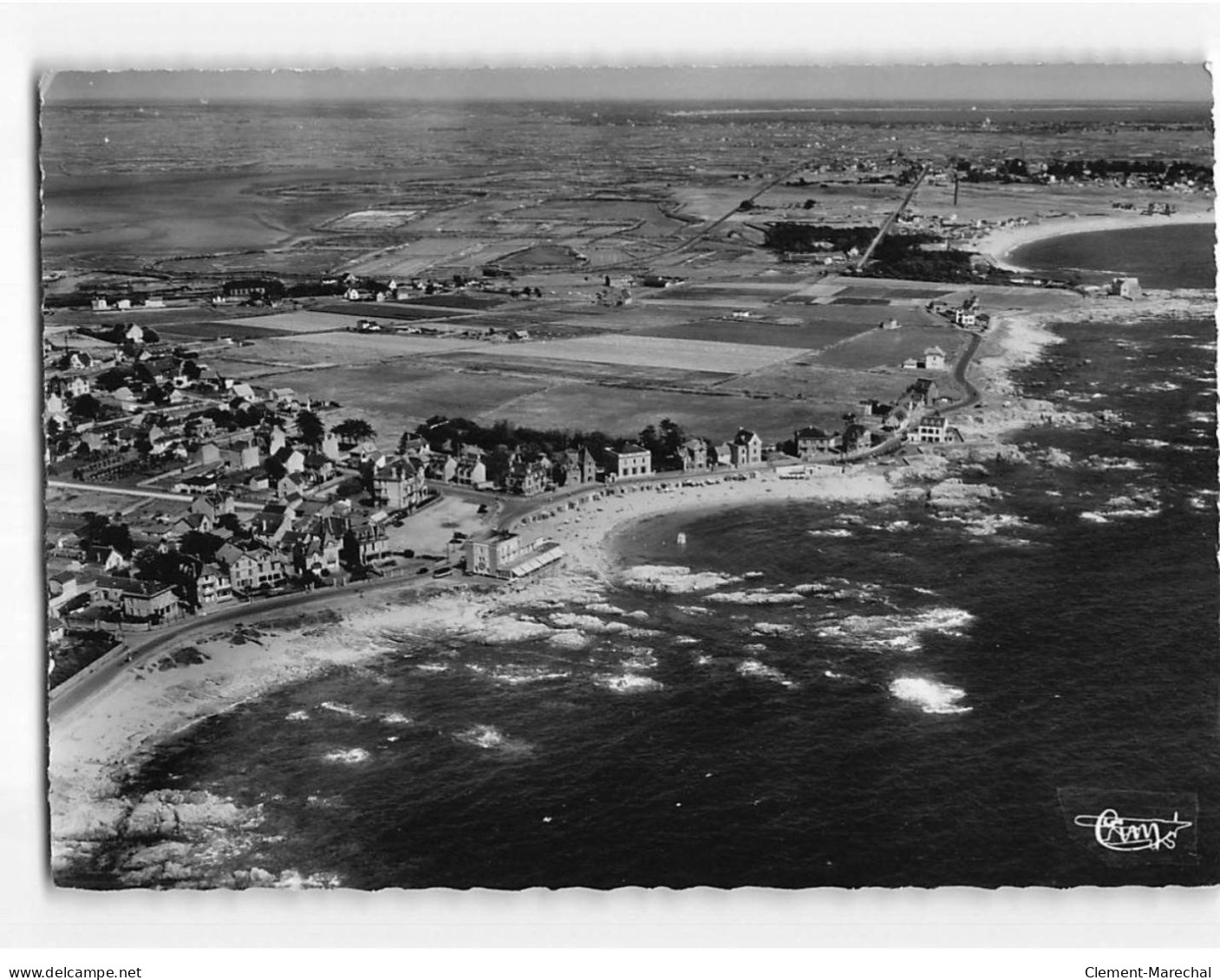 LE CROISIC : Vue Aérienne, Plages De Port-Lin Et De Valentin, Hôtel De L'Océan - Très Bon état - Le Croisic