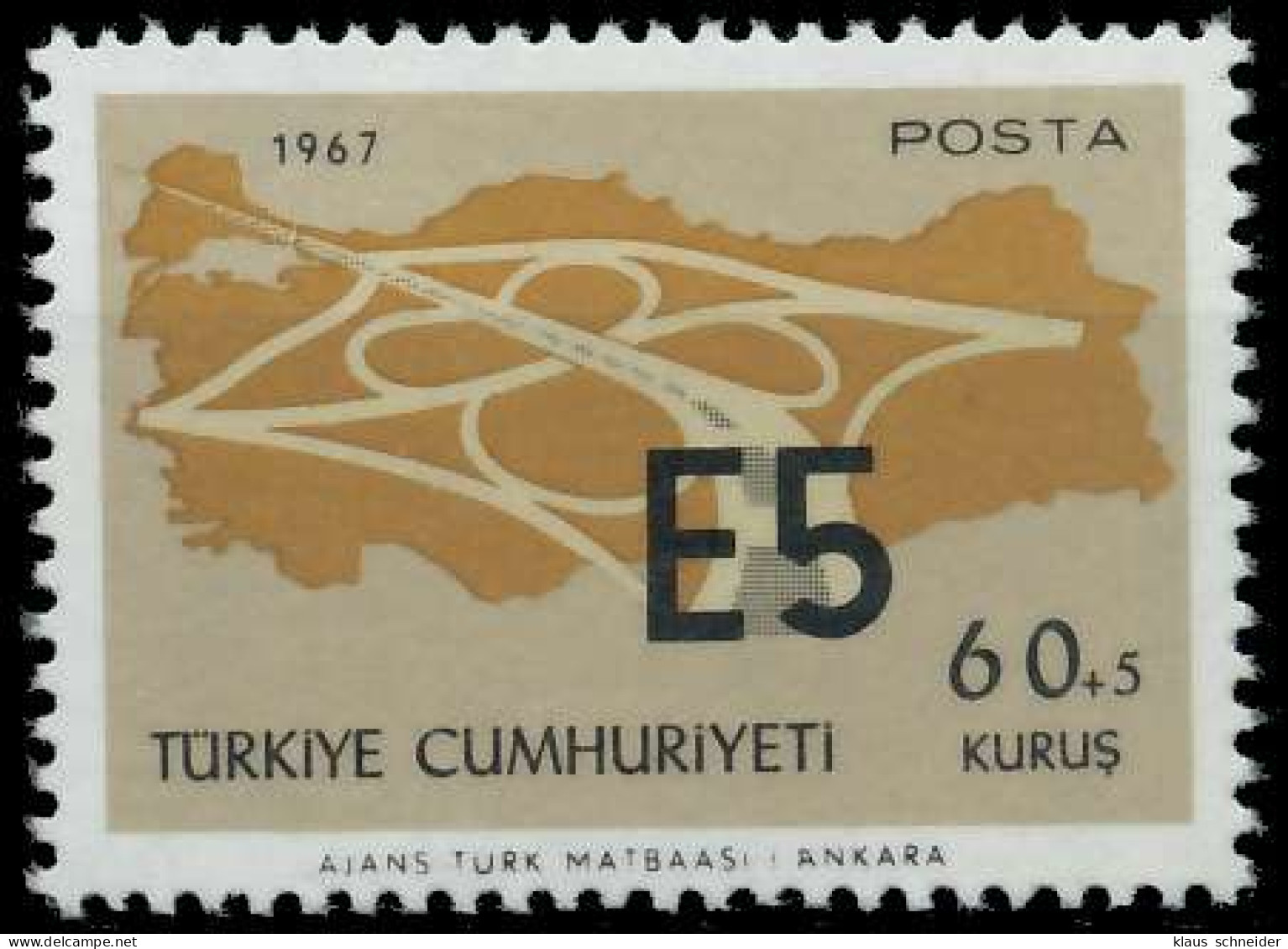 TÜRKEI 1967 Nr 2058 Postfrisch S20E44A - Unused Stamps
