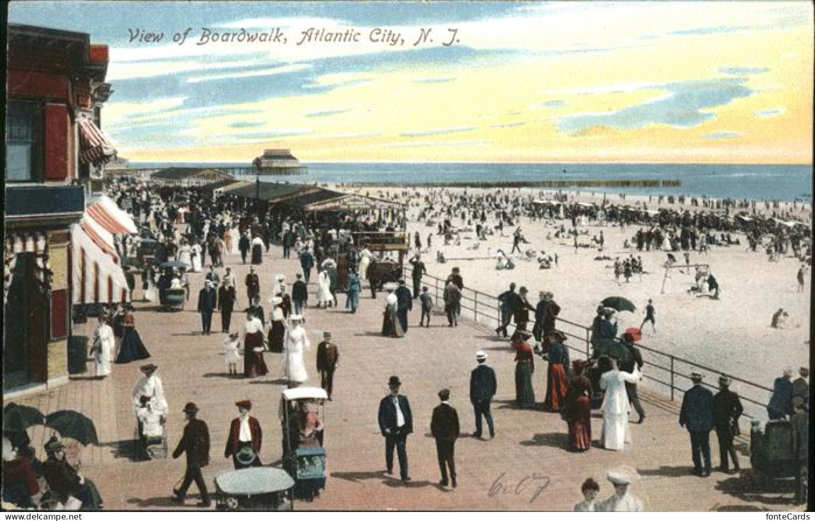11322396 Atlantic_City_New_Jersey View Of Boardwalk  - Sonstige & Ohne Zuordnung