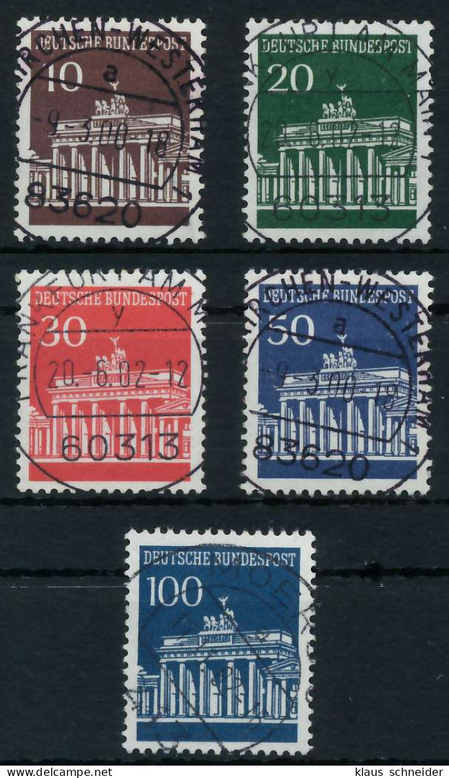 BRD BUND DS BRANDENBURGER TOR Nr 506vR-510vR ZE X6A3502 - Used Stamps