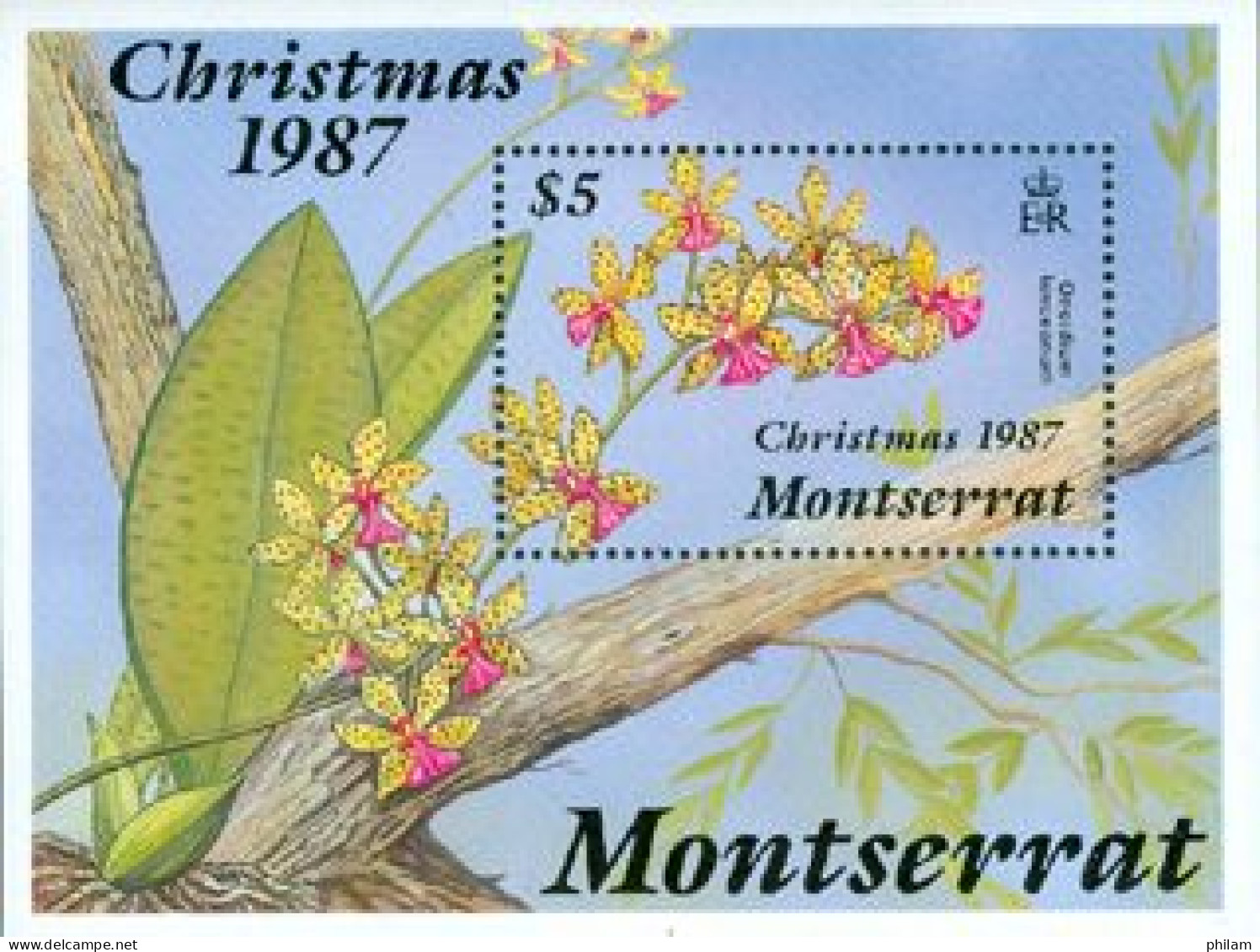 MONTSERRAT 1987 - Noël - Orchidées - BF - Orquideas