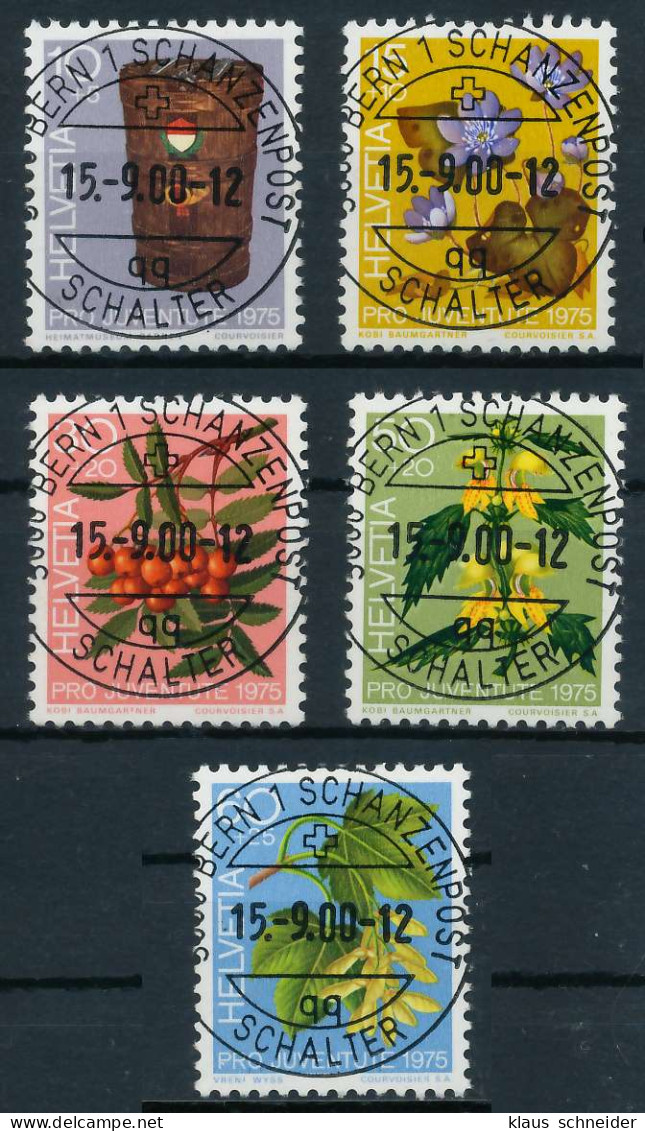 SCHWEIZ PRO JUVENTUTE Nr 1062-1066 Zentrisch Gestempelt X6AA236 - Used Stamps