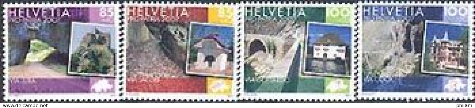 SUISSE 2007 - Pro Patria - Itinéraires Culturels - 4 V. - Unused Stamps