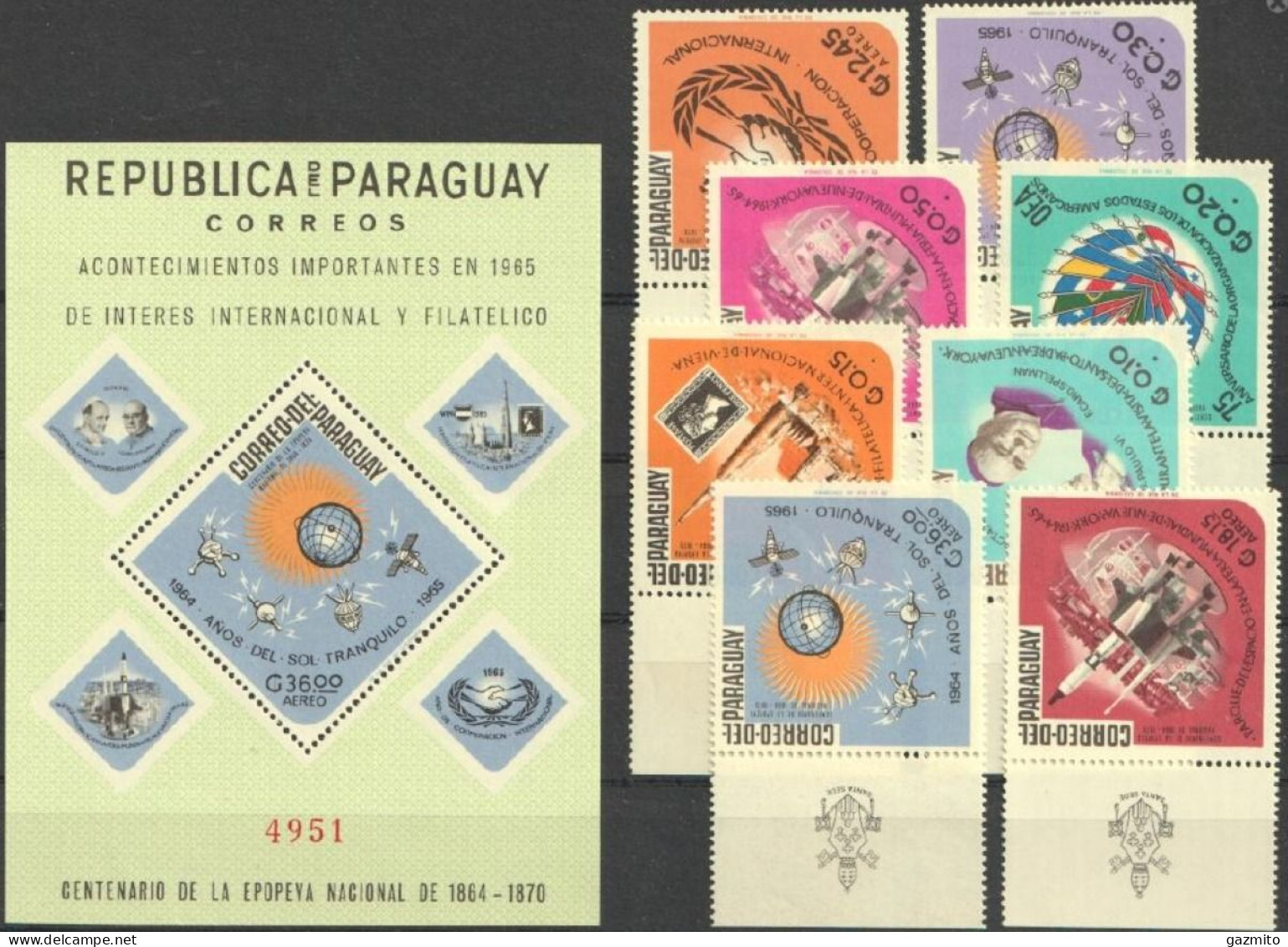 Paraguay 1966, Event, Pope Paul VI, Space, 8val +BF - South America