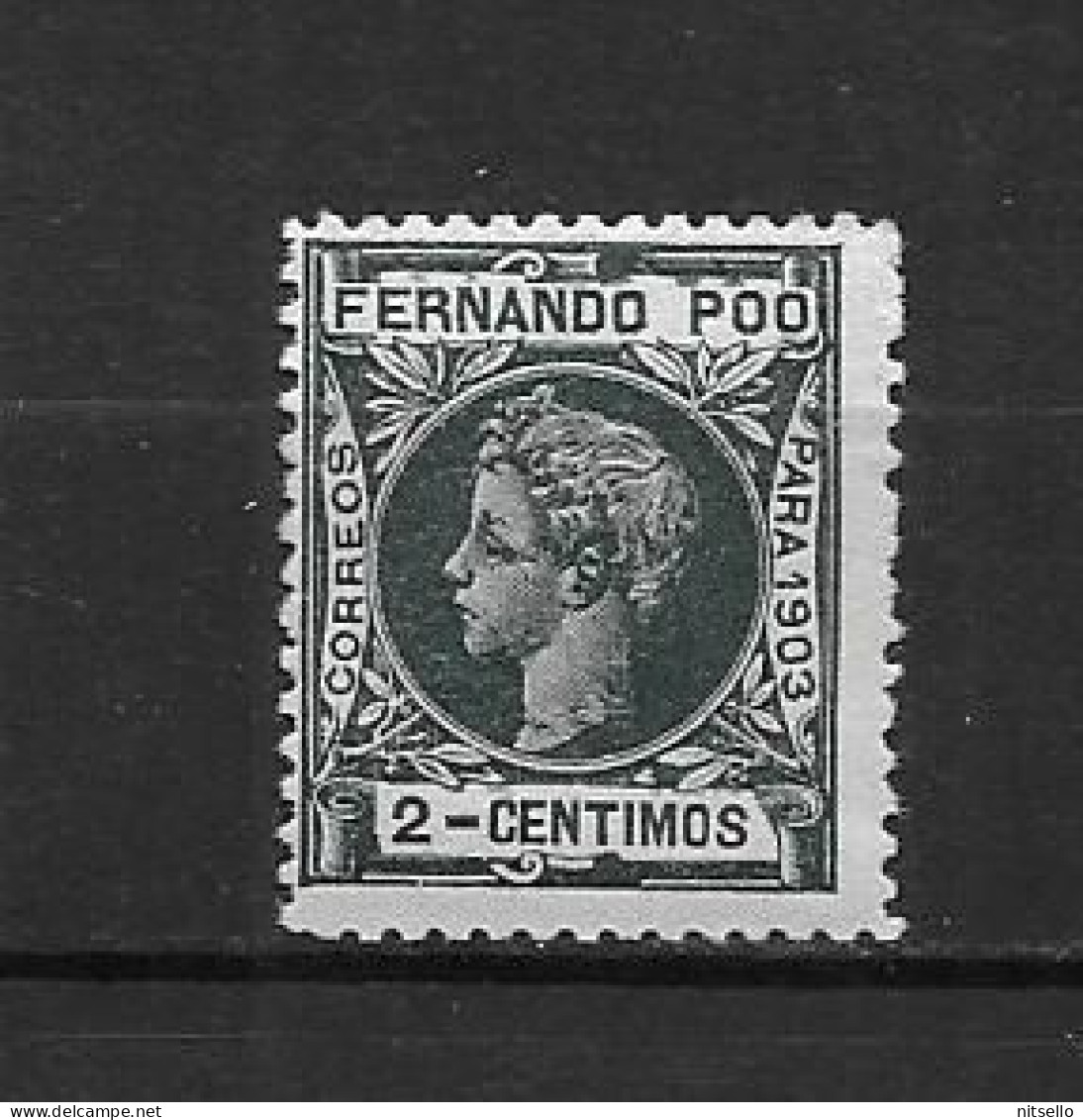 LOTE 2175 A  /// (C015)  FERNANDO POO 1903   EDIFIL Nº: 121 **MNH  VERDE     ¡¡¡  OFERTA - LIQUIDATION - JE LIQUIDE !!! - Fernando Po