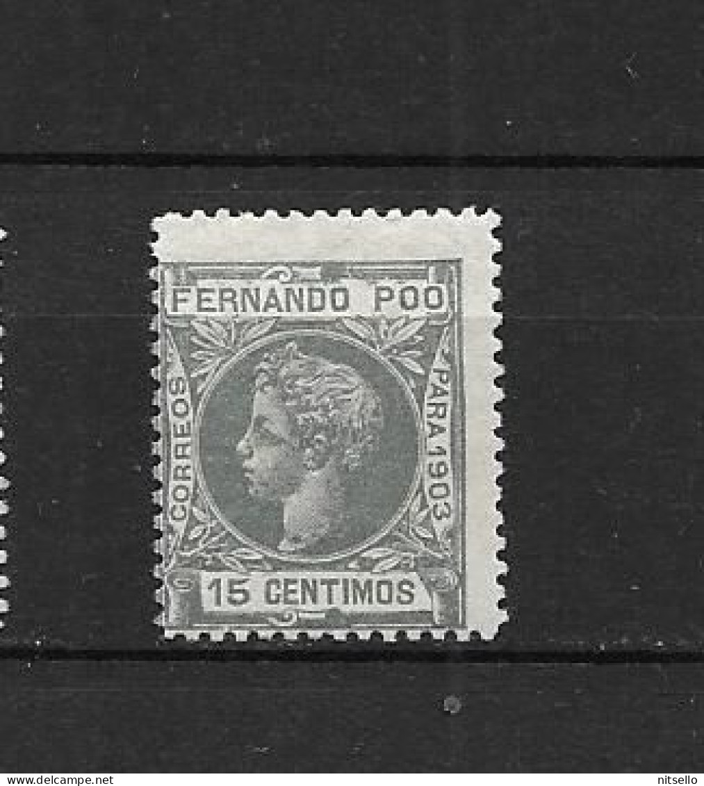 LOTE 2175 A  /// (C025)  FERNANDO POO 1903  EDIFIL Nº: 126 *MH    ¡¡¡  OFERTA - LIQUIDATION - JE LIQUIDE !!! - Fernando Poo