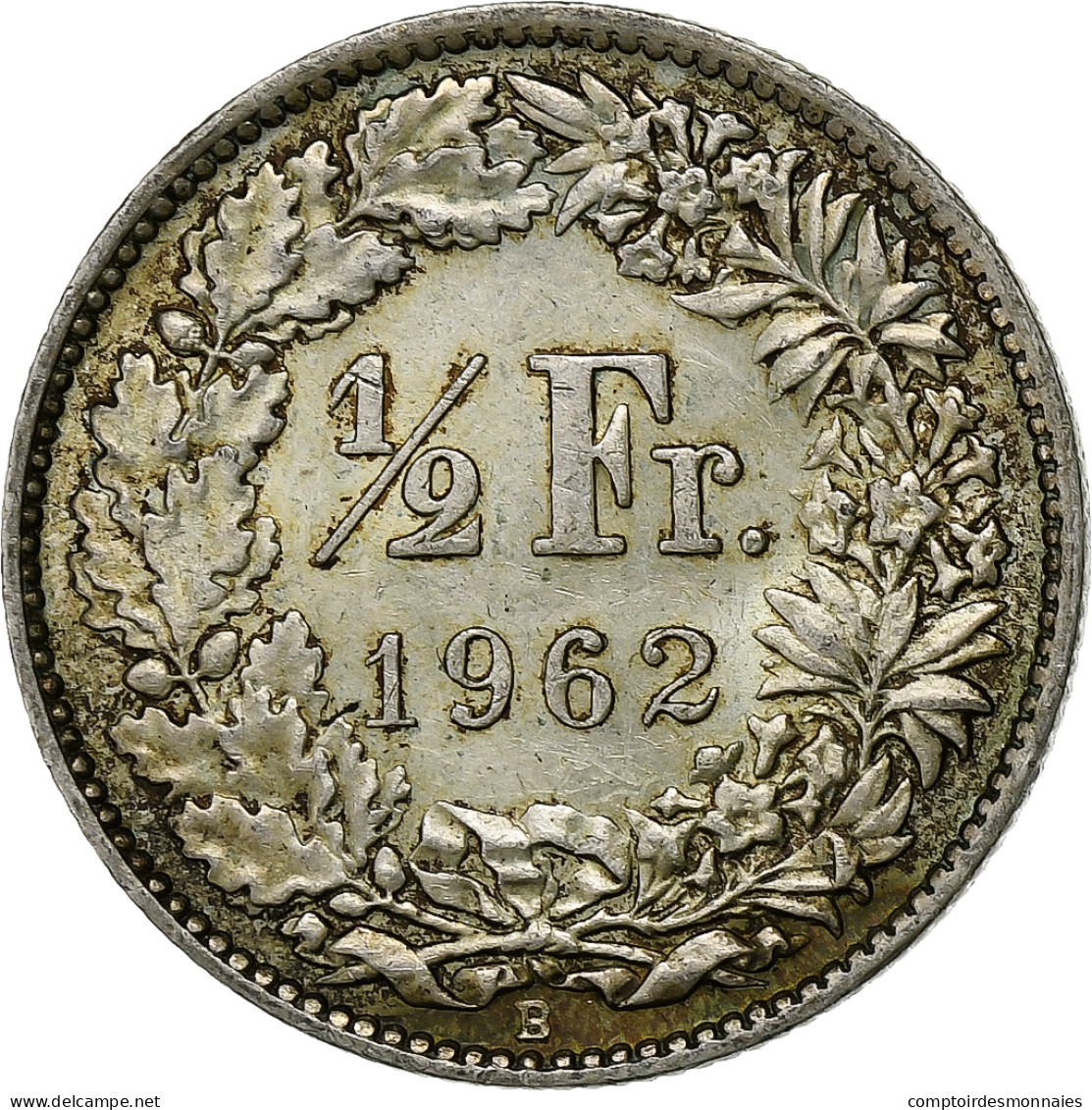 Suisse, 1/2 Franc, 1962, Bern, Argent, SUP, KM:23 - Autres & Non Classés