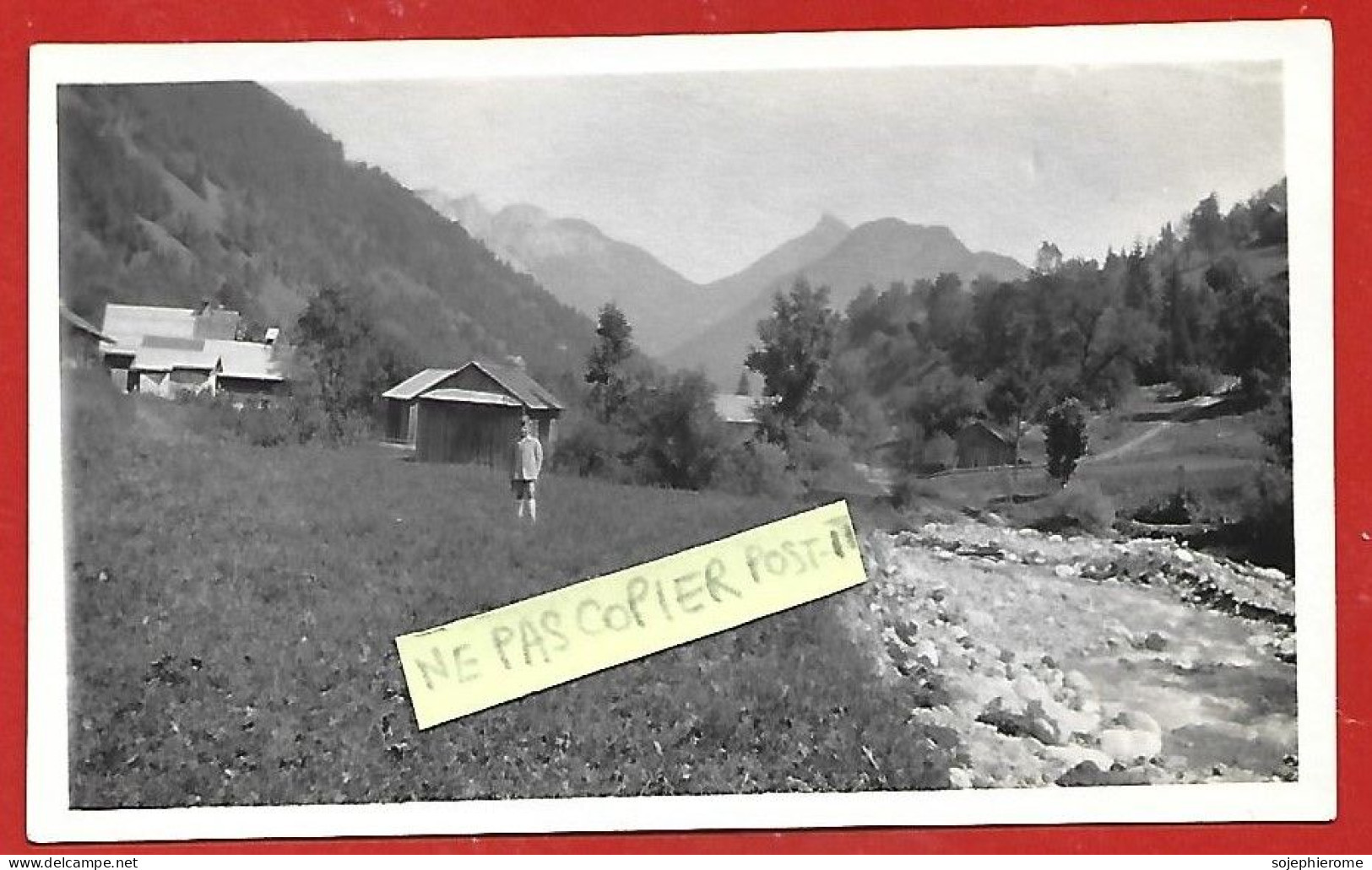 Photo Originale Thônes (74) Vallée Du Malmant Les Pesetz Le Pic Lachat Le Col De La Buffaz La Tête Noire 2scans 11X6,6 - Europe