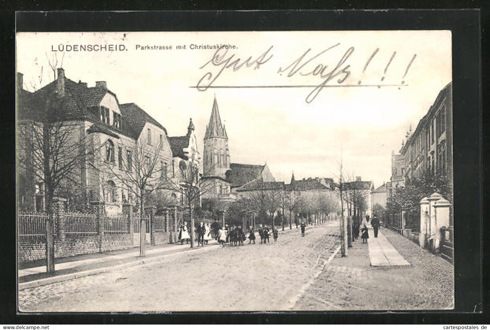 AK Lüdenscheid, Parkstrasse Mit Christuskirche  - Lüdenscheid