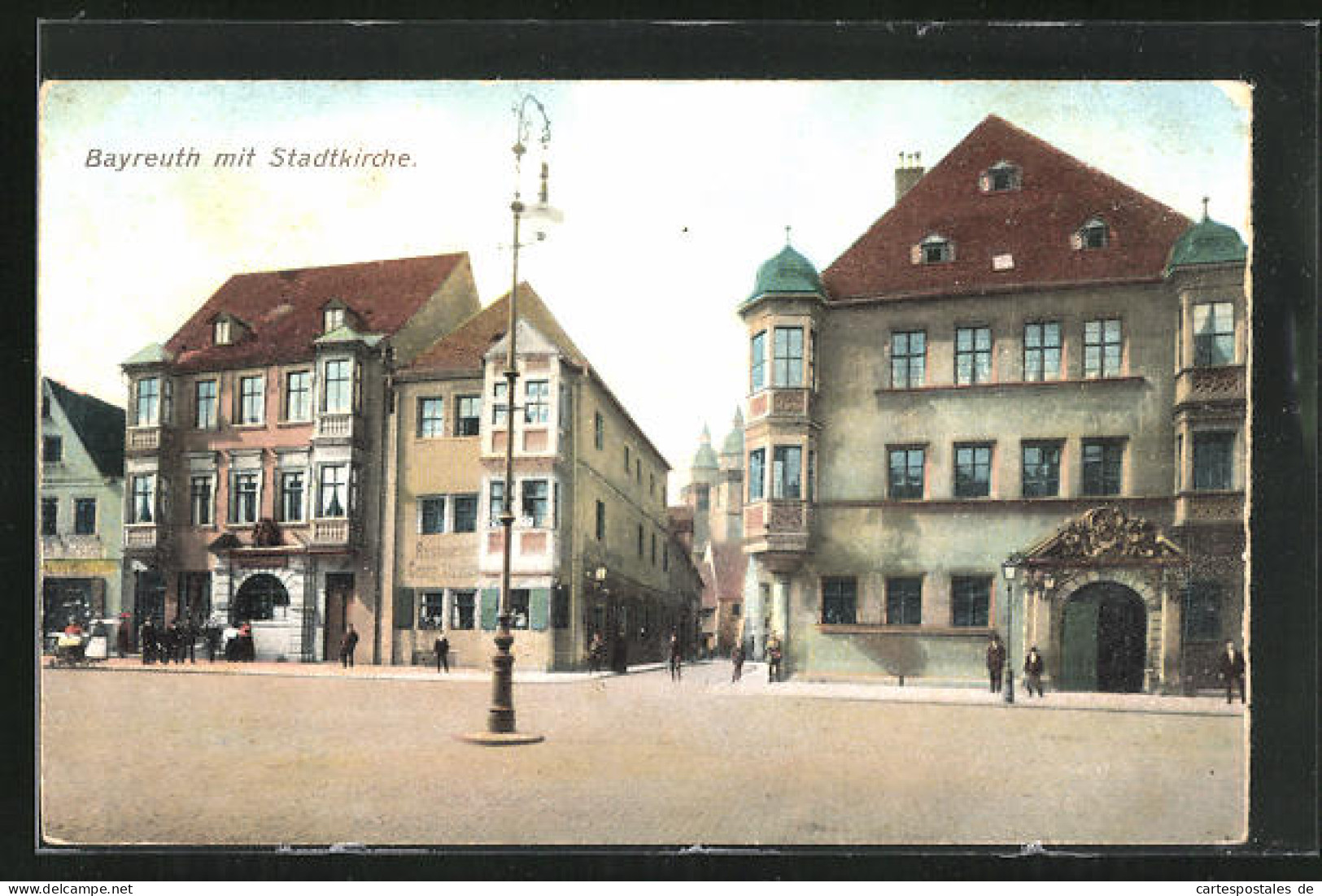 AK Bayreuth, Partie Mit Stadtkirche  - Bayreuth