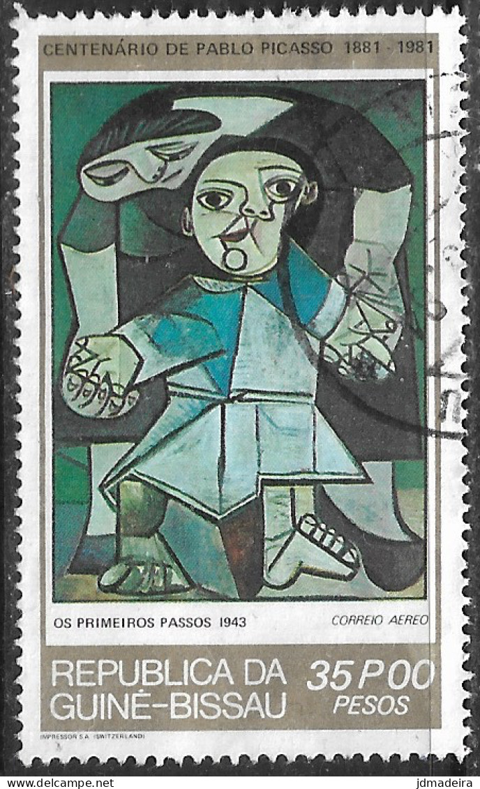 GUINE BISSAU – 1981 Pablo Picasso 35P00 Used Stamp - Guinée-Bissau