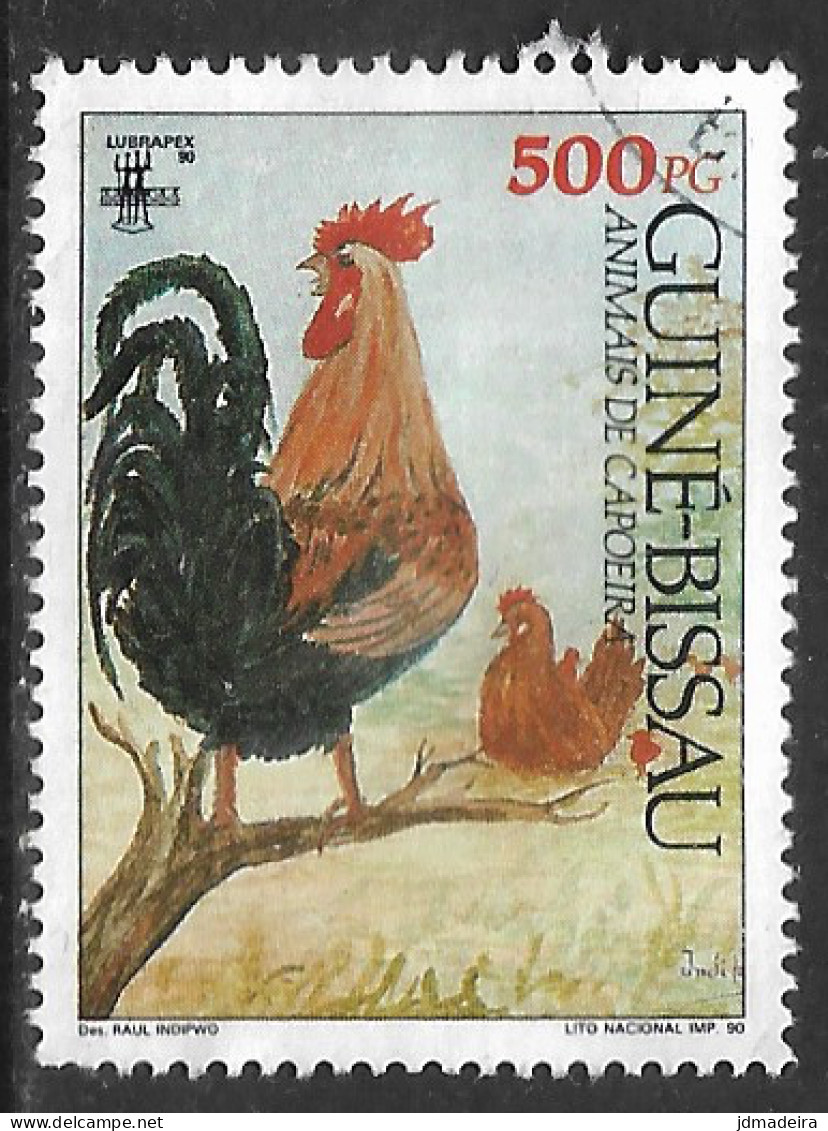 GUINE BISSAU – 1990 Farm Animals 500PG Used Stamp - Guinea-Bissau