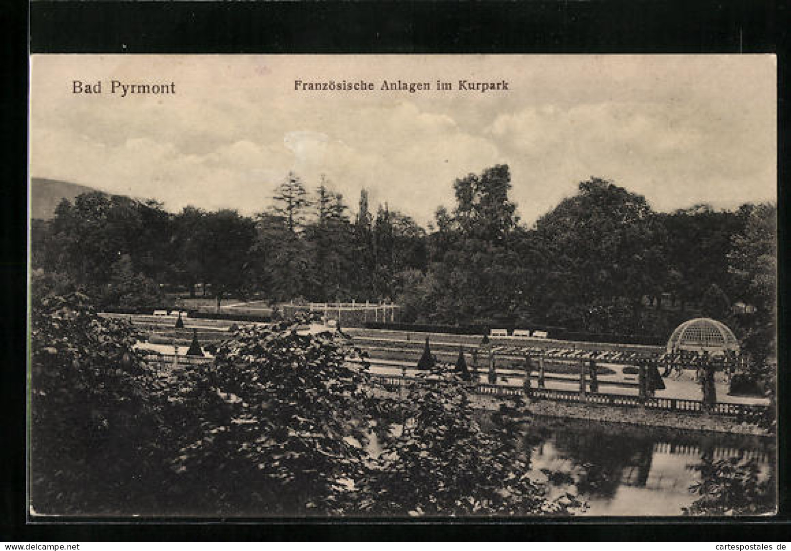 AK Bad Pyrmont, Französische Anlagen Im Kurpark  - Bad Pyrmont