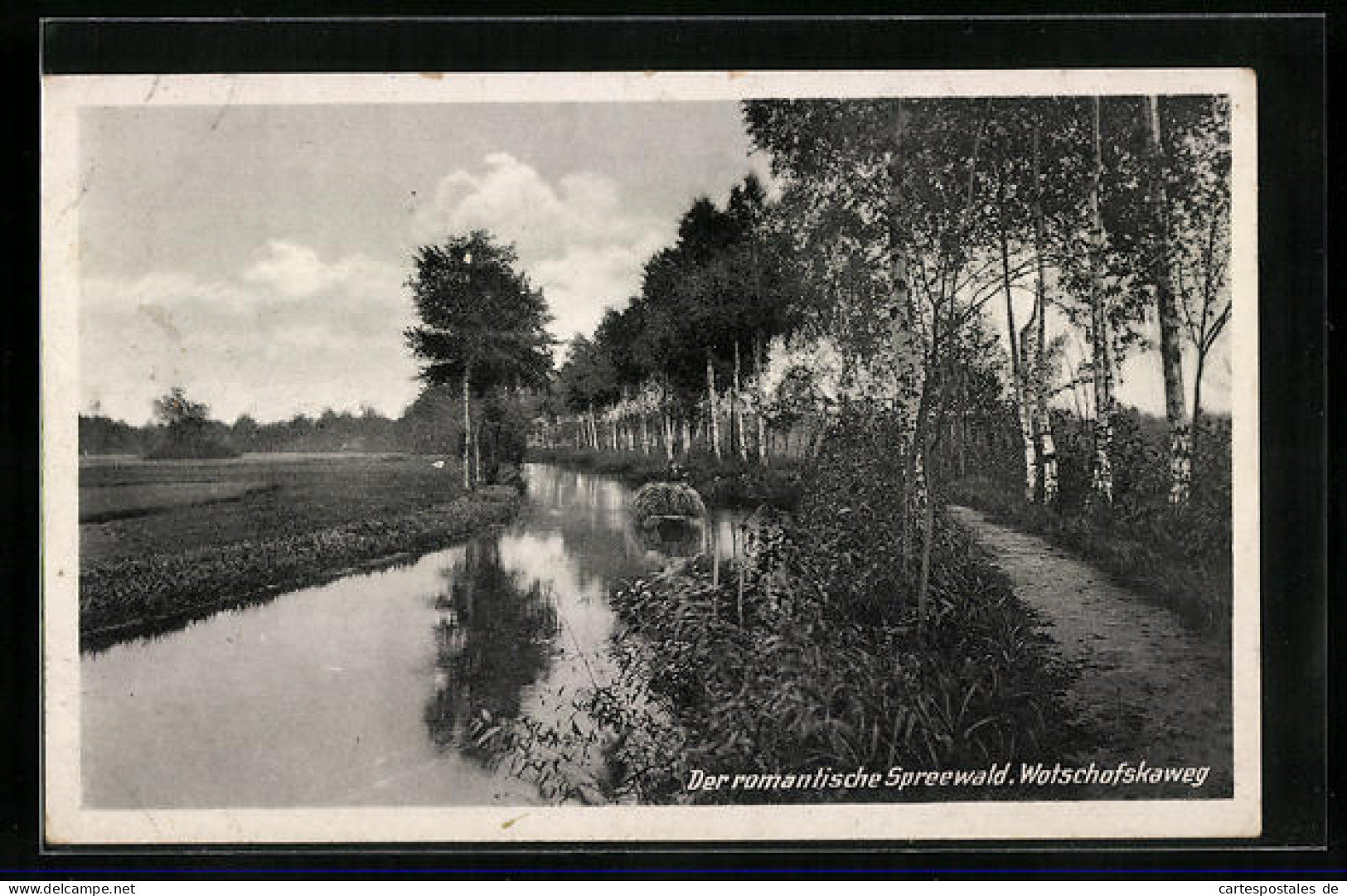 AK Lübbenau /Spreewald, Wotschofskaweg Am Wasser  - Lübbenau