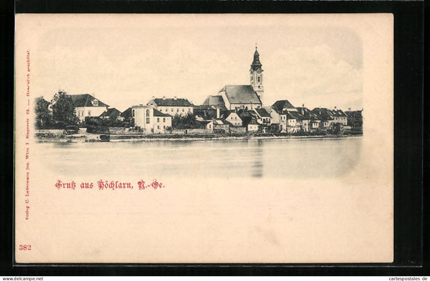 AK Pöchlarn /Donau, Ortsansicht Mit Kirche  - Sonstige & Ohne Zuordnung