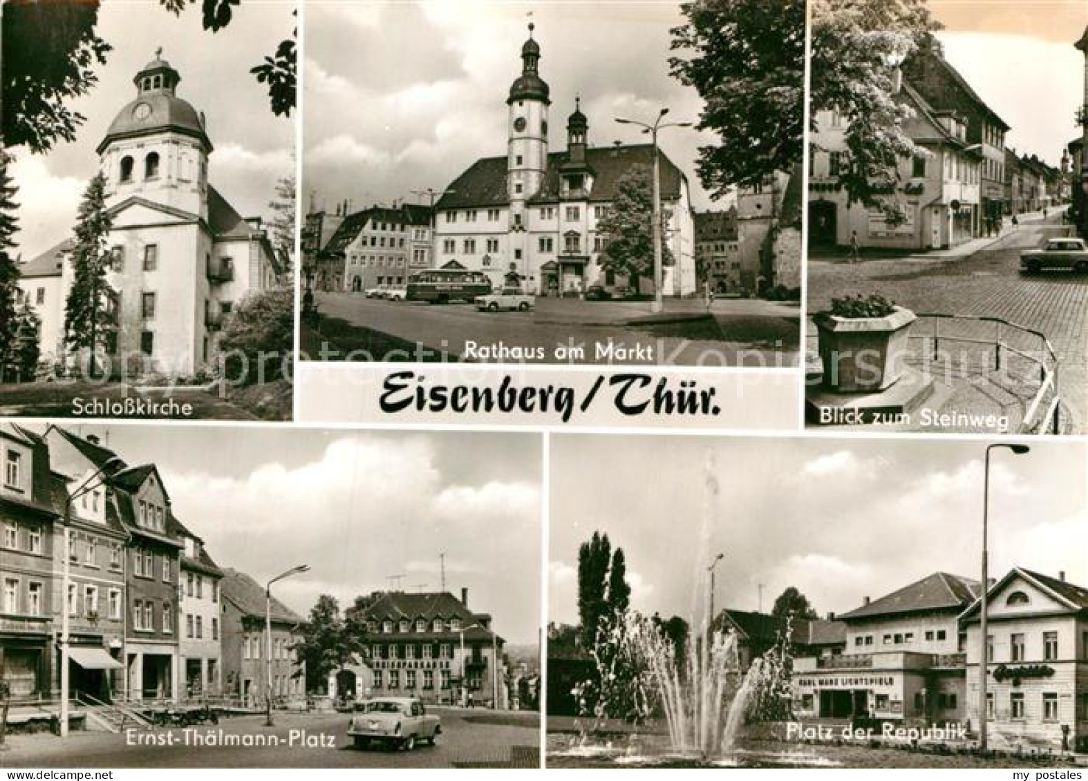 72920505 Eisenberg Thueringen Schlosskirche Platz Der Republik Ernst-Thaelmann-P - Eisenberg