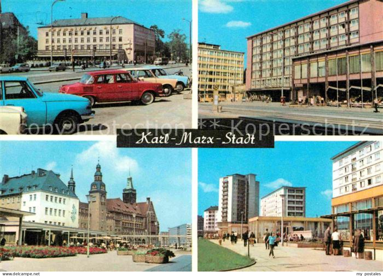 72919069 Karl-Marx-Stadt Interhotels Chemnitz Und Moskau Rosenhof Rathaus Wilhel - Chemnitz