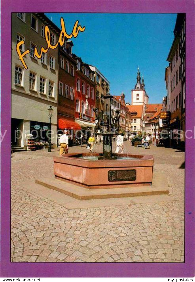 72916957 Fulda Neuer Brunnen Fussgaengerzone Fulda - Fulda