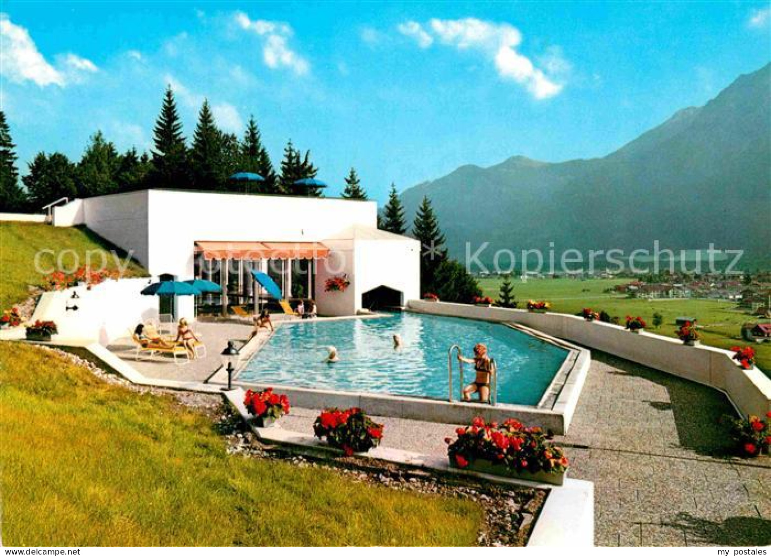 72914857 Oberstdorf Sanatorium Stillachhaus Swimming Pool Allgaeuer Alpen Oberst - Oberstdorf