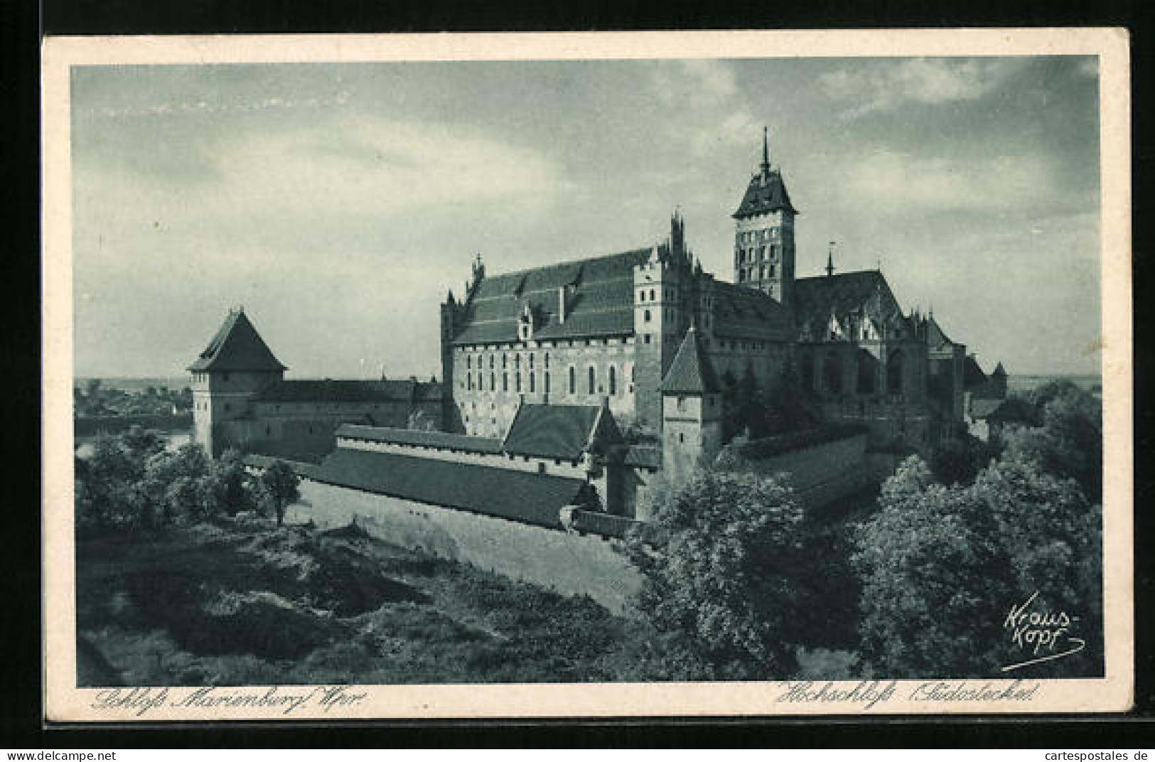 AK Marienburg, Südostecke Vom Hochschloss  - Westpreussen