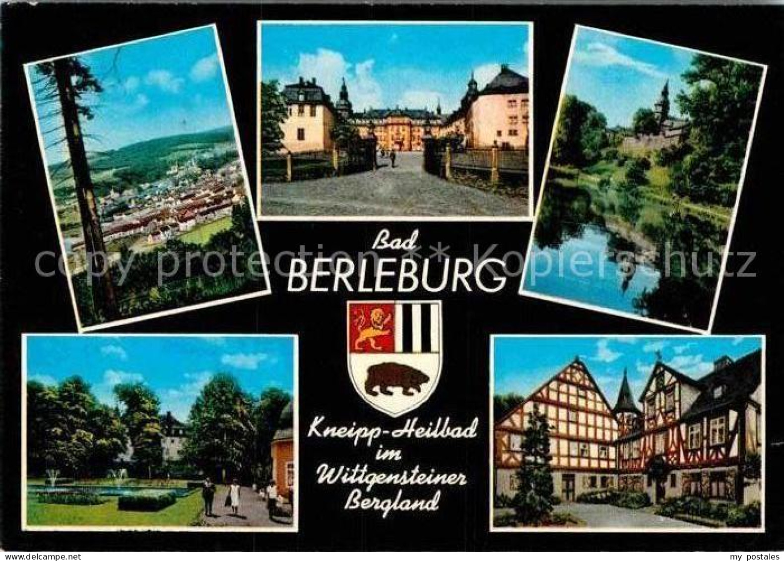 72913795 Bad Berleburg Fachwerkhaeuser Schloss Kurpark  Bad Berleburg - Bad Berleburg