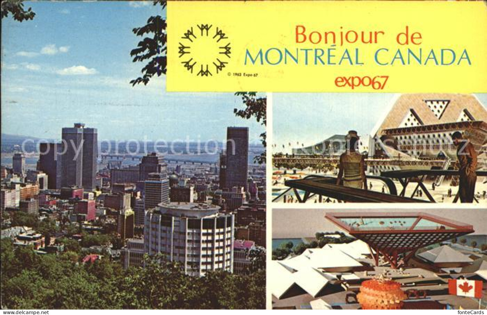 72923020 Montreal Quebec Expo 1967 Pavillon Du Canada Pavillons Thematiques Mont - Unclassified