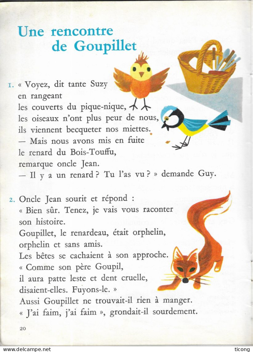 LIVRE DE LECTURE PRINTEMPS AU MOULIN BLEU DE PICARD, JUGHON, ILLUSTRATIONS ALAIN ROUSSEL, ARMAND COLIN 1981, A VOIR - 6-12 Ans