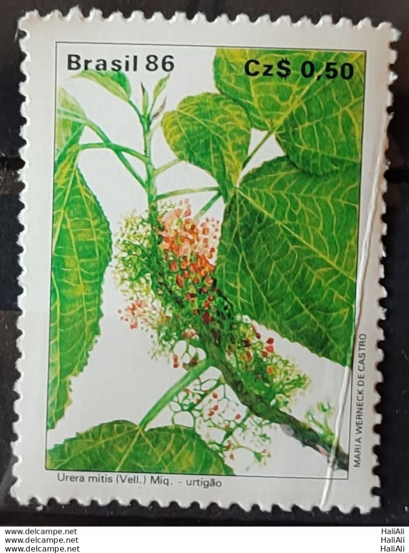 C 1523 Brazil Stamp Flora Flowers Urticao Preservation 1986 No Mint - Neufs