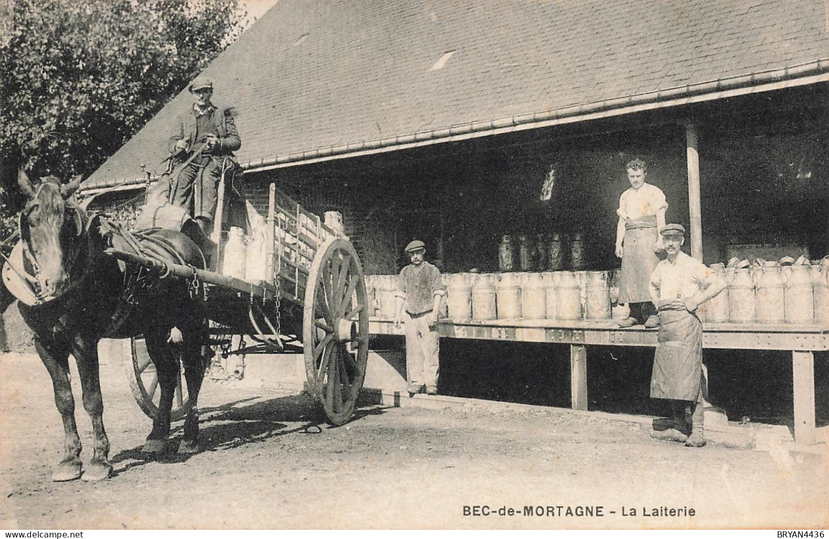 76 - BEC DE MORTAGNE - LA LAITERIE - ATTELAGE - MARCHAND De LAIT - Autres & Non Classés