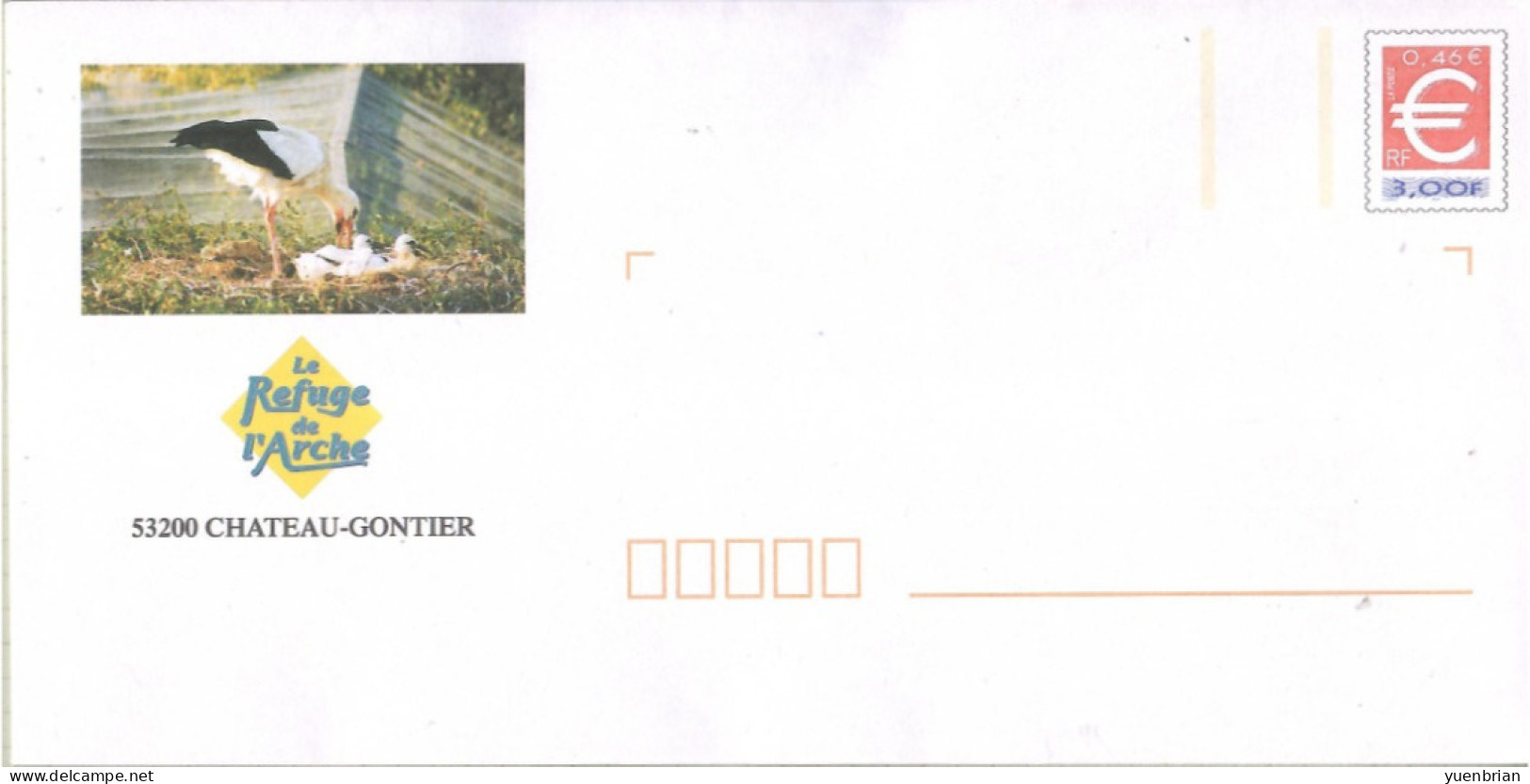 France, Bird, Birds, Postal Stationary, Pre-Stamped Cover, MNH** - Cranes And Other Gruiformes