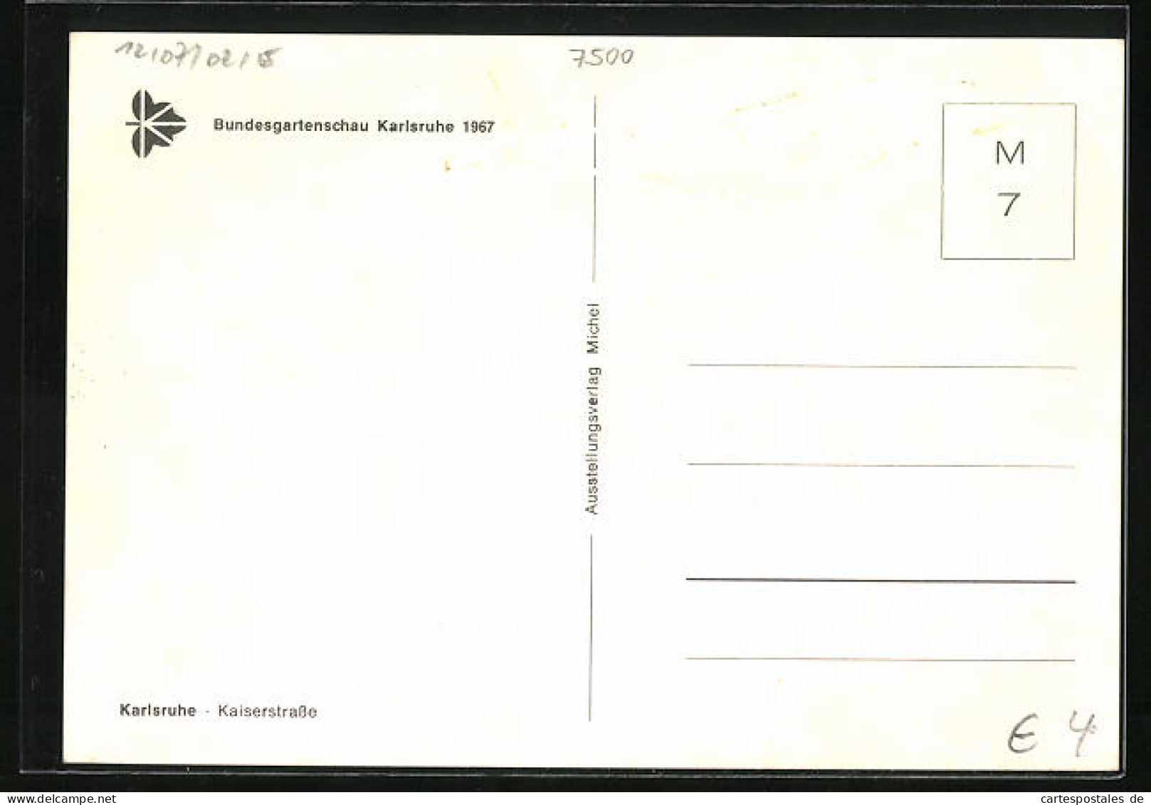 AK Karlsruhe, Kaiserstrasse Während Der Bundesgartenschau 1967  - Karlsruhe