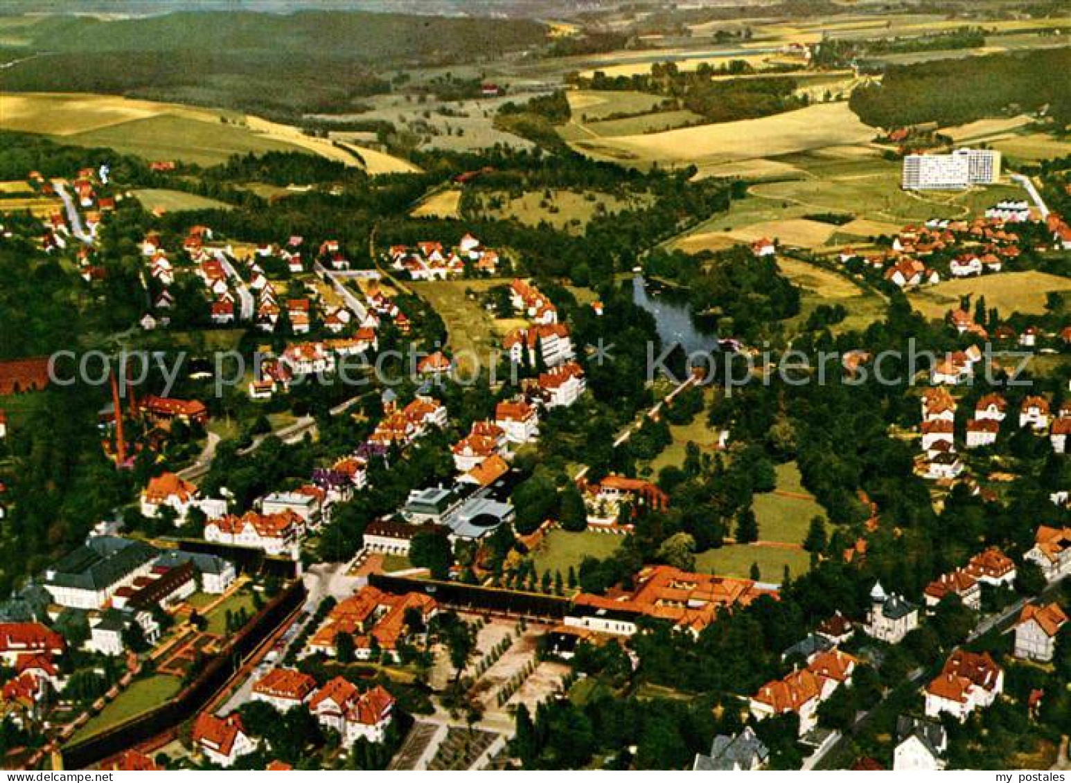 72910849 Bad Salzuflen Kuranlagen Kurort Teutoburger Wald Fliegeraufnahme Bad Sa - Bad Salzuflen