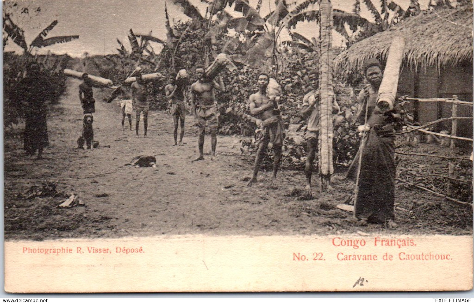 CONGO - Une Caravane De Caoutchouc  - French Congo
