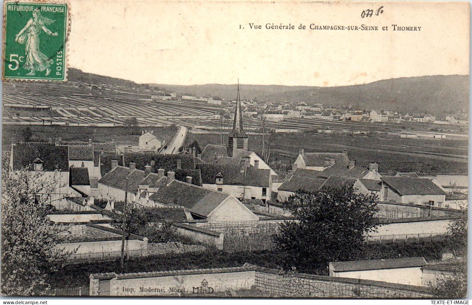 77 CHAMPAGNE SUR SEINE - Vue Sur La Localite  - Champagne Sur Seine