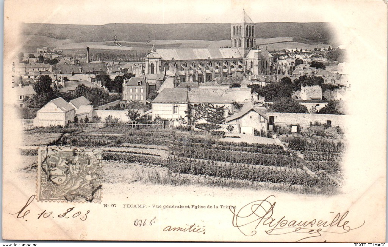 76 FECAMP - Vue Generale Prise De L'eglise De La Trinite  - Fécamp