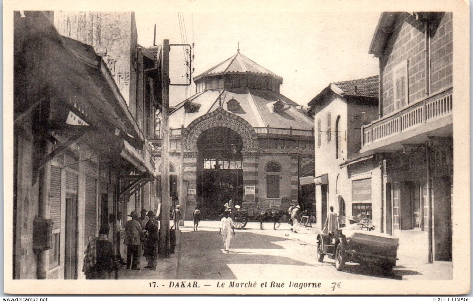 SENEGAL - DAKAR - Le Marche Et Rue Dagorne. - Sénégal