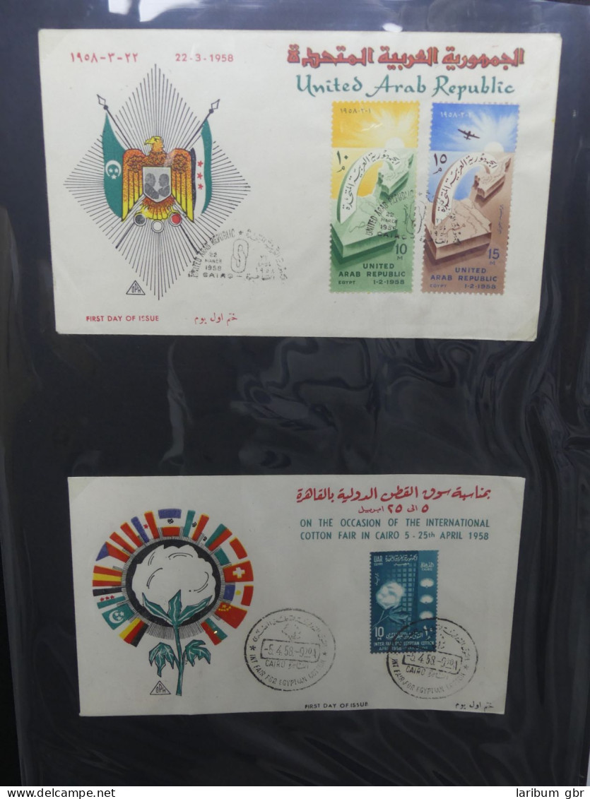 UAR Ägypten FDCs Ab 1953 Besammelt über 150 Stück Im Ringbinder #LY694 - Altri & Non Classificati