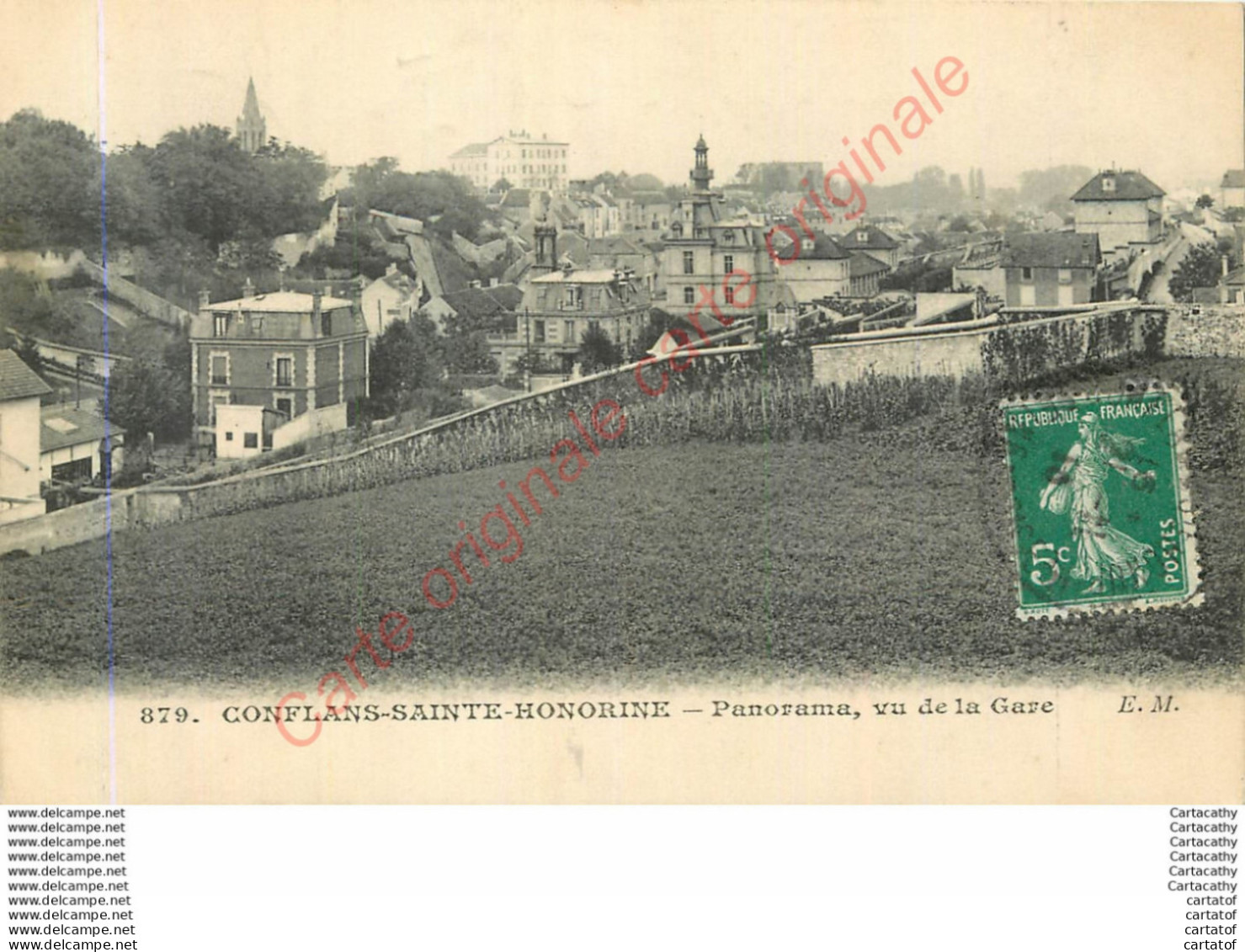 78.  CONFLANS SAINTE-HONORINE .  Panorama Vu De La Gare . - Conflans Saint Honorine