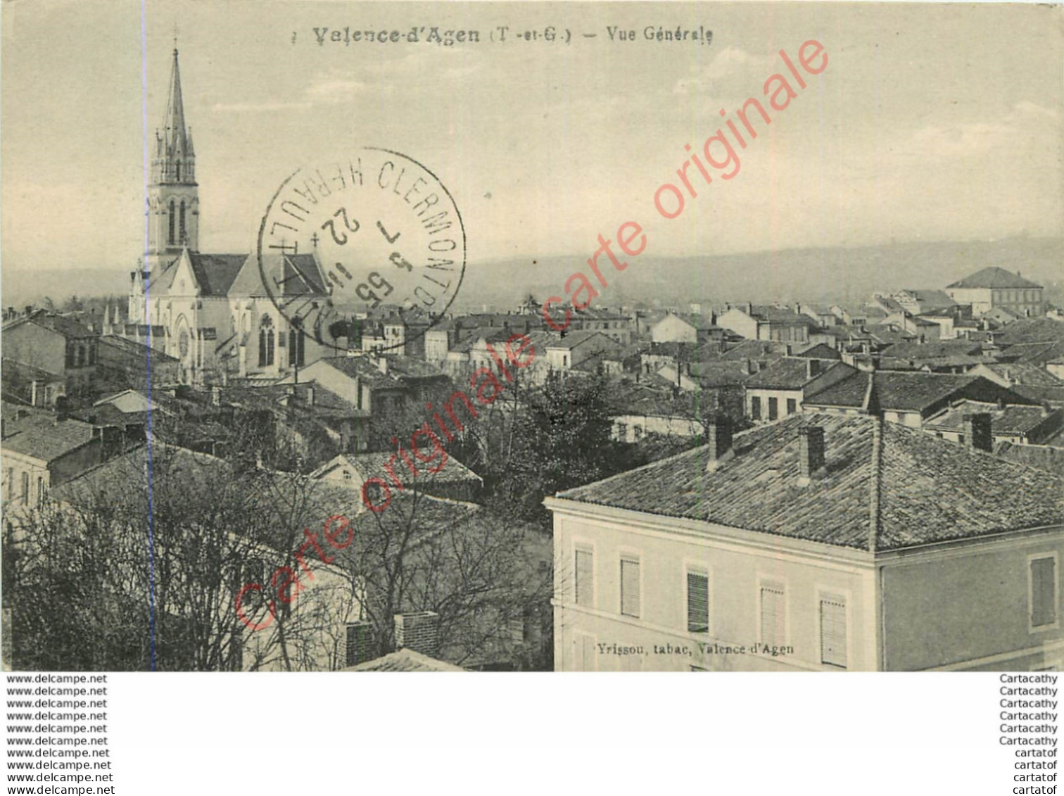 82.  VALENCE D'AGEN .  Vue Générale . - Valence